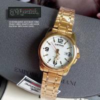 ราคา US SUBMARINE รุ่น A 004L นาฬิกาผู้หญิง นาฬิกาข้อมือ นาฬิกาผู้หญิงสีทอง นาฬิกาทรงกลม STANLESS STEEL แสดงวันที่ กันน้ำ 100 พร้อมกล่อง ร้านนาฬิกาTN WATCH1281 (12531368856)