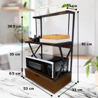 ราคา Milla Furniture ชั้นวางของคร่อมไมโครเวฟ ชั้นวางของบนไมโครเวฟ ชั้นวางของในครัว ชั้นวางของใช้ ชั้นวางในครัว ชั้นวางอเนกประสงค์ พร้อมส่ง (19820916711)