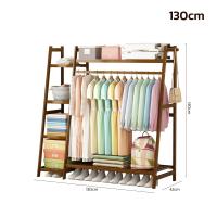 ราคา ตู้แขวนผ้า ราวแขวนผ้า โครงไม้ ราวแขวนเสื้อผ้า พร้อมชั้นวางของ ชั้นวางเสื้อผ้า ราวตากผ้า ราวไม้แขวนผ้า ตู้แขวนผ้า ราวแขวนผ้า wardrobe simplemall (21393838105)