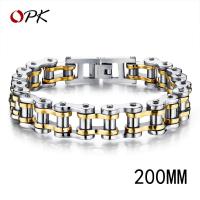 ราคา Opk โซ่สร้อยข้อมือผู้ชาย BIKER 316L สแตนเลสสร้อยข้อมือบุรุษแฟชั่นกีฬาเครื่องประดับจักรยานจักรยานการเชื่อมโยงโซ่สร้อยข้อมือเครื่องประดับสบายๆ (674406616)