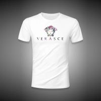 ราคา Versace apk เสื้อยืดแขนสั้นพอดีตัวสำหรับผู้ชายเสื้อผ้าเยาวชนพิมพ์ลายได้รับความนิยมแนวแฟชั่นแบบลำลองผ้าฝ้ายโมดอล (18084037194)