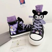 ราคา Sanrios Kuromi รองเท้าผ้าใบรองเท้าผ้าใบลายการ์ตูนอะนิเมะน่ารักระบายอากาศที่สะดวกสบายรองเท้าวิ่ง Kawaii ใหม่สบายๆและเข้ากับทุกชุด (19677277883)