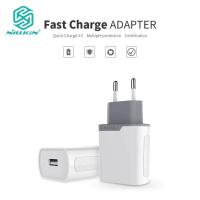 ราคา Nillkin Quick Charge 3 0 เครื่องชาร์จ USB 3A Fast อะแดปเตอร์ติดผนังสหรัฐฯยุโรปสหราชอาณาจักรเครื่องชาร์จโทรศัพท์ที่เดินทางสำหรับ IPhone IPad Samsung Huawei (660824022)
