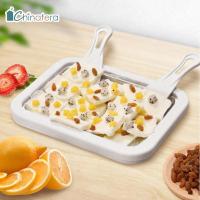 ราคา Chinatera เครื่องทำไอติมผัด เครื่องทอดโยเกิร์ต DIY เครื่องทำไอศครีมผัด แบบพกพาได้ ถาดทำไอติมผัด ถาดผัดไอติม เครื่องทำไอศครีม เครื่องทำไอติมผัดแบบมินิ ice cream maker (19952514910)
