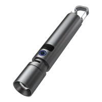 ราคา ไฟฉายแบบชาร์จ ไฟฉายพกพา ไฟฉายแรงสูงซูม ไฟฉายพกพาจิ๋ว LED Flashlight กันน้ำ กันกระแทก (21637743445)