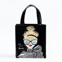 ราคา HOT Harrods กระเป๋าช้อปปิ้ง PVC กันน้ําลายแมวและดอกไม้ (19730778677)