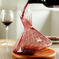 ราคา Decanter ดีแคนเตอร์ เหยือกพักไวน์ เหยือกแก้วคริสตัล Ribbed rotary decanter (21637489775)