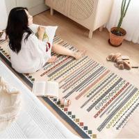 ราคา สไตล์ตุรกีผ้าฝ้ายผ้าลินินพรมสำหรับห้องนั่งเล่นตกแต่งห้องนอนข้างเตียงพรมขนาดใหญ่ลื่นบ้านโซฟาตกแต่งตารางเสื่อ (15027116019)