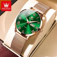 ราคา 100 ใหม่ OLEVS นาฬิกา Olevs หญิง กันน้ำ ส่องสว่าง สายสแตนเลส แฟชั่น Casual แท้ ควอตซ์ (21474940986)