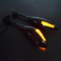 ราคา 2 pcs รถจักรยานยนต์ LED Turn ไฟสัญญาณกระจกสำหรับ Honda CBR600RR CBR1000RR CBR250R CBR500R CBR300R (17029300928)