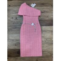 ราคา ป้าย Abigail เดรสยาวไหล่เฉียงงานผ้าทวิตเนื้อดีใส่สบาย (21771971283)