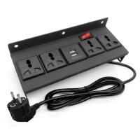 ราคา ปลั๊กไฟ ปลั๊กพ่วง 4 ช่อง AC Socket และ ช่องชาร์จ USB 2 Port Power Socket USB รางปลั๊กไฟ (20032679074)