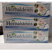 ราคา ยกแพ็ค 6 หลอด ยาสีฟันสมุนไพร Herbaldents เฮอร์เบิลเดนท์ ขนาด 120 กรัม ดับกลิ่นปาก ลดการเสียวฟัน ปากสะอาด หอม สดชืน (20962214776)