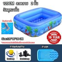ราคา สระน้ำเป่าลม Swiming Pool สระน้ำเป่าลม 3 ชั้น สระเป่าลม พร้อมที่สูบ สระน้ำเป๋าลม 3 2 6 2 1 1 5 1 2 เมตร ขนาดใหญ่ (21545946956)