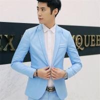 ราคา 6 สี สูทผู้ชาย เสื้อสูท ชุดสูท สีขาว เสื้อสูทเข้ารูป สูทเพื่อนเจ้าบ่าว สูททางการ สูทผู้ใหญ่ เบลเซอร์ เจ้าบ่าว (14602786054)