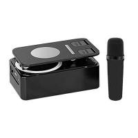 ราคา ลำโพงบลูทูธ 2 in 1 ยี่ห้อ Holderboom Plus ต่อบลูทูธใช้ร้องคาราโอเกะ ขนาดเล็ก แต่เสียงดังมาก มีไฟ RGB สวยงาม (21484449945)