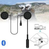 ราคา พร้อมส่งจากไทย ชุดหูฟังบลูทูธไร้สาย สำหรับติดหมวกกันน็อกรถจักรยานยนต์ Portable Bluetooth Headset Motorcycle Helmet Headset Handy and (2662012435)