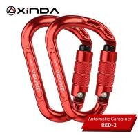 ราคา XINDA Rock Climbing Carabiner Pear Shape Buckle 25KN ความปลอดภัยล็อคอัตโนมัติ Spring Loaded Gate อลูมิเนียม H Carabiner ชุดกลางแจ้ง (16098433264)