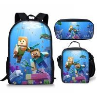 ราคา กระเป๋าเป้สะพายหลัง กระเป๋านักเรียน ลายการ์ตูน Minecraft สําหรับเด็กผู้ชาย (19992069135)