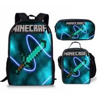 ราคา กระเป๋าเป้สะพายหลัง กระเป๋านักเรียน ลายการ์ตูน Minecraft สําหรับเด็กผู้ชาย (19992069141)