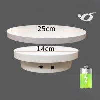 ราคา แท่นหมุนโชว์สินค้า แท่นหมุนอัติโนมัติโชว์สินค้าขนาด ปรับทิศทางได้ รับน้ำหนัก 3kg ขนาด14cm แท่นหมุนโชว์ 360 ถาดหมุนโชว์ อัติโนมัติโชว์สินค้า จานหมุนโชว์ แท่นโชว์สินค้า แท่นหมุนโชว์โมเดล แท่นหมุนโชว์ของ