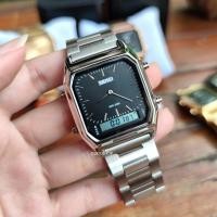 ราคา COD ส่งทั่วไทย นาฬิกาข้อมือหญิง SKMEI 1220 ของแท้100 นาฬิกาข้อมือ นาฬิกาลำลอง นาฬิกาข้อมือดิจิตอล 2ระบบ นาฬิกาควอตซ์ มัลติฟังชั่น สายสแตนเลส (423213524)