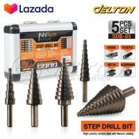ราคา InnTech ดอกสว่านทรงเจดีย์ ดอกเจาะคว้านรู HSS ชุบไทเทเนียม Step Drill Bits ดอกสเต็ป ดอกสว่าน เจาะ เหล็ก ไม้ พลาสติก อลูมิเนียม ดอกสว่านเจดีย์ (21615628751)