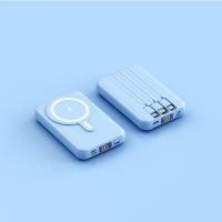 ราคา พาวเวอร์แบงค์ พาวเวอร์แบงค์ไร้สาย wireless Powerbank 20000mAh แบตสํารองr แม่เหล็กดูดชาร์จธนาคารพลังงาน มีสายไฟสามสายในตัว พาเวอร์แบงค์ พาวเวอ (21295772148)