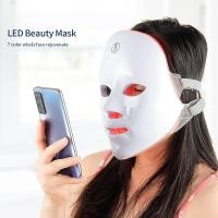 ราคา เครื่องมาสก์หน้าไฟ LED 7 สี รักษาสิว ทำให้ผิวสว่างขึ้น LED face mask หน้ากากled 7สี ฟื้นฟูผิว ป้องกันสิว มาร์คหน้ากาก led light therapy mask พร้อมส่ง COD (15798967246)