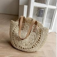 ราคา Roundly กระเป๋าสานลายถัก สายหนัง กระเป๋าสะพายข้างสำหรับผู้หญิง (21154026028)