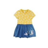 ราคา Chelsee ชุดเดรสกระโปรง เด็กผู้หญิง รุ่น 237981 ลายดอกไม้ กระโปรงยีนส์ปักลายกระต่าย ผ้า 100 Cotton อายุ 2 9 ปี เสื้อผ้าเด็ก (21470336493)