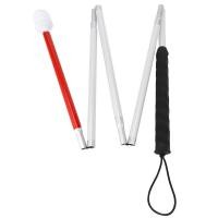 ราคา Aluminum Folding Cane 4 Sec Folding Cane with Rolling Tip for Blind Walking Stick (21033839219)
