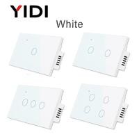 ราคา Tuya WIFI Smart Wall Light Touch Switch 1 2 3 4 Gang Smart Life App สวิตช์ควบคุมเสียงไร้สาย1 2 3 Way Alexa Home (21020934027)