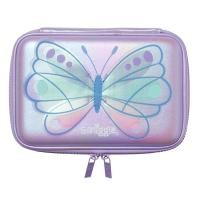 ราคา ชุดขวดอาหารกลางวันกล่องดินสอกระเป๋าสะพายลายผีเสื้อกระพือแบบ Smiggle (21260689775)