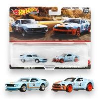 ราคา Hotwheels Premium Ford Mustang Gulf Pack 2 สเกล 1 64 (21386776772)
