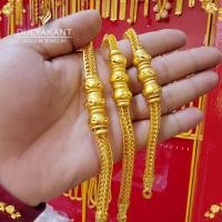 ราคา สร้อยข้อมือ เศษทองคำแท้ ลายสี่เสาคั่นโอ่ง หนัก 3 บาท ไซส์ 6 8 นิ้ว 1 เส้น B371 (11145544272)