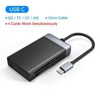 ราคา เครื่องอ่านการ์ด SD USB 3 0 ORICOอะแดปเตอร์การ์ดอัจฉริยะ USB C อะแดปเตอร์ SD TF CF MS 4 In 1อะแดปเตอร์การ์ดแฟลช15ซม สาย OTG Type C สำหรับแล็ปท็อปพีซีอุปกรณ์เสริม (14119924298)