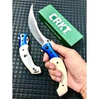ราคา มีดพับ CRKT RITUAL Model Series 7471 Folding Knives Materials Sandvik 12c27 Operner Flipper IKBS oem สีฟ้า (21413302207)