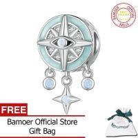 ราคา BAMOER จี้เข็มทิศดาวดวงอาทิตย์และดวงจันทร์925เงินสเตอร์ลิงสำหรับผู้หญิงทำสร้อยข้อมือจี้ BSC854รูปดวงตาปีศาจ (18745332634)