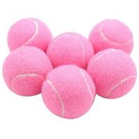 ราคา GoE 6Pcs Pack Pink Tennis Balls Wear Resistant Elastic Training Balls 66mm Ladies Beginners Practice Tennis Ball for Club (21416513474)