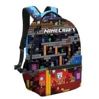 ราคา Minecraft กระเป๋าเป้สะพายหลัง กระเป๋านักเรียน มีซิป สําหรับเด็กประถม (19992030417)