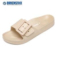 ราคา BIRKENSTOCK Madrid Birko Flor Womens Regular Width Sandals In Khaki Fog 1021438 (16971652677)