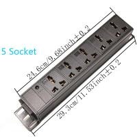 ราคา ปลั๊กไฟ รางปลั๊กไฟ pdu ติดแล็ค 2 12 ช่อง พร้อม C14 interface Power Extension Socket LED ไม่พร้อมสาย (19778715019)