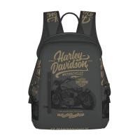 ราคา Harleys Davidson เป้สะพายหลัง14 7นิ้วสำหรับนักเรียนเดินทางกระเป๋าเป้พิมพ์ลายกระเป๋าเดินทางที่ทนทานมีกระเป๋าซิปหลายใบออกแบบสำหรับกลางแจ้ง (17860979582)