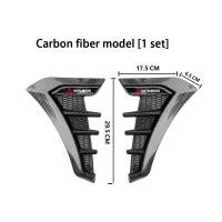 ราคา มอเตอร์บังโคลนหน้าสำหรับแต่งแผ่นทรงใบไม้รถยนต์2ชิ้นแผ่นครอบกระจังหน้าช่องแอร์ช่องลมปรับแต่งได้สำหรับ Mitsubishi Lancer Outlander ASX Eclipse Pajero Delica Triton Xpander JDM (19704925566)