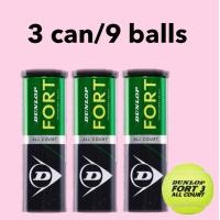 ราคา Tennis ball Dunlop Fort all court 1 can 3balls OFFICIAL BALL ลูกเทนนิส คุณภาพมาตรฐานการแข่งขัน เหมาะสำหรับใช้ฝึกซ้อมและแข่งขัน ขนหนานุ่มใช้ได้นาน รับประกันของแท้ Made in the philippines (9186445640)