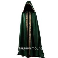 ราคา Gothic Hooded Cloak Coat Halloween Costume Vampire Devil Wizard Cape Viking Robe Gown Party Cosplay Costume Halloween Cape (19801937559)