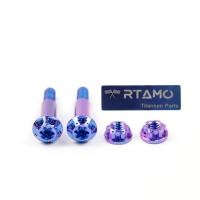 ราคา RTAMO Gr5 Titanium Spec CNC หัวเบรค Lever Bolt Nut Kit fit Honda Yamaha Bike Series Brembo RCS RCS CC ความแข็งแรงสูงขายโดย 1 ชุด (12947987153)