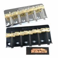 ราคา WK Wilkinson WBBC5 Five 5 Strings Electric Bass Bridge With Brass Saddles For Precision Jazz Bass Chrome Silver Black (17572323904)