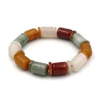 ราคา JADE หยกพม่าแท้ ทรงกระบอก เลือกสีได้ หลากสี เขียว ขาว หินแห่งความโชคดี สร้อยข้อมือหยกแท้ by siamonlineshop (15095543361)